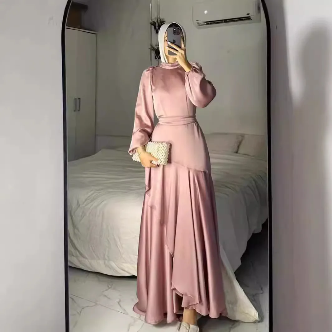 Robes Maxi musulmanes pour femmes fête Abaya Jalabiya Eid Ramadan robes maroc dubaï Abayas caftan Islam arabe longue Robe 2025