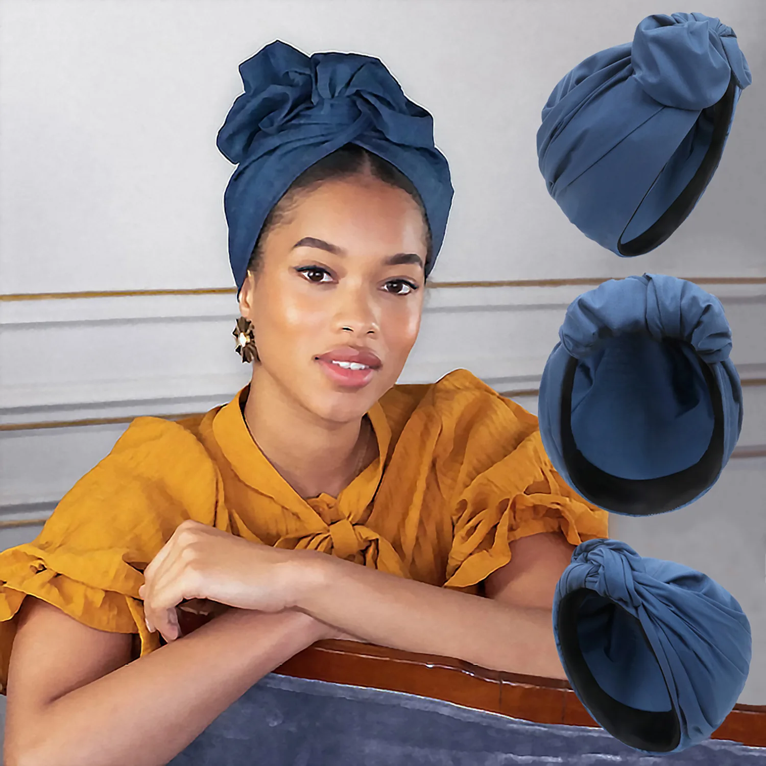 Chapeau turban vintage français pour femme, bandeau de sauna bandana pour femme, couvre-cheveux pour femme, enveloppes de tête pour femme, écharpe de sauna musulmane, bonnet, mode