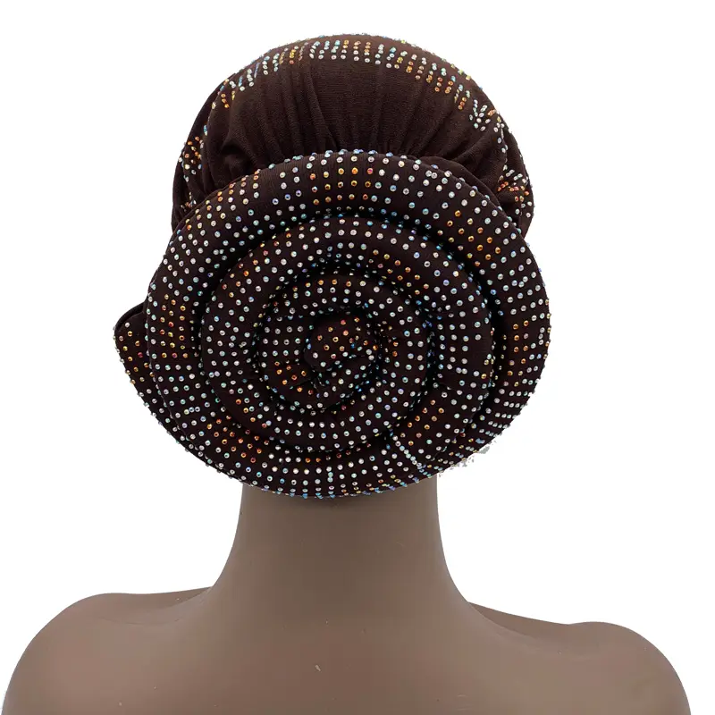 Turban élastique pour femmes musulmanes, bonnet Hijab, bandeau de sauna, casquettes africaines et indiennes, 2022