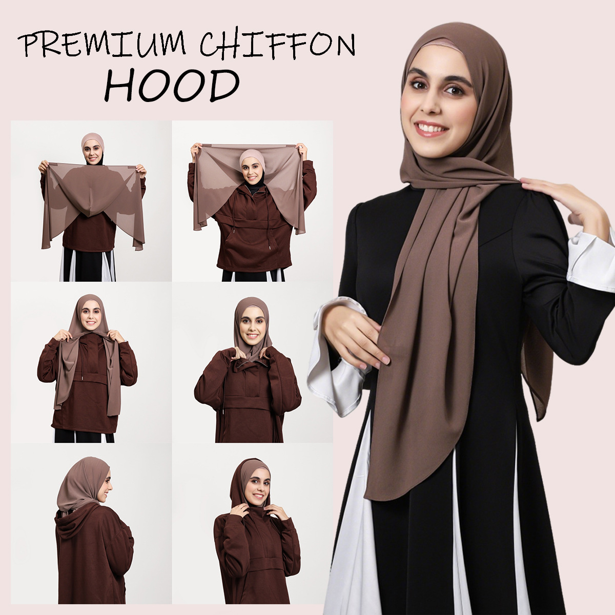 1 pièces Ramadan mousseline de soie instantanée Hijab avec boucle magnétique solide femme musulman Hijab écharpe Islam Turban mode bandeau châle