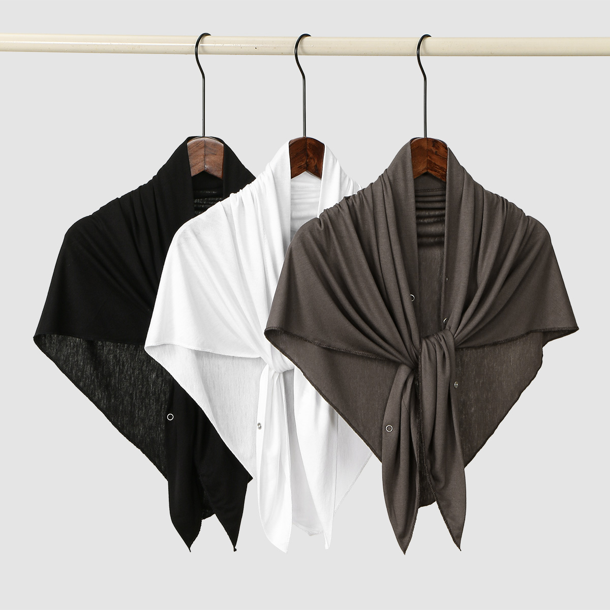 Nouveau Hijab Triangle Instantané à Boutons pour Femme, Bonnets Hijab Musulmans, Sous-bonnet à Enroulement Rapide, Turban, Bandana, Bandeau