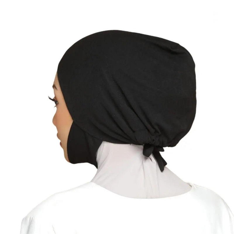 Nouveaux hijabs intérieurs en coton pour femmes musulmanes, bonnet en jersey extensible, turban islamique, chapeau, bonnet, foulards de loisirs pour femmes, 30*19CM