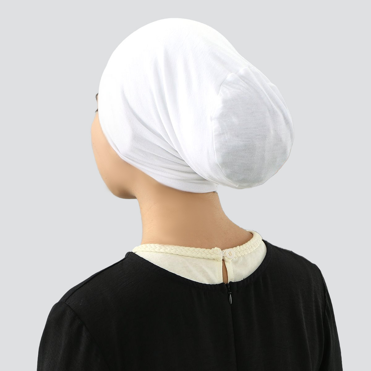 Chaud solide coton Modal Jersey Hijabs pour femmes musulmanes Turban Tube casquettes Base élastique casquette intérieure couvre-chef femmes Bonnet chapeaux