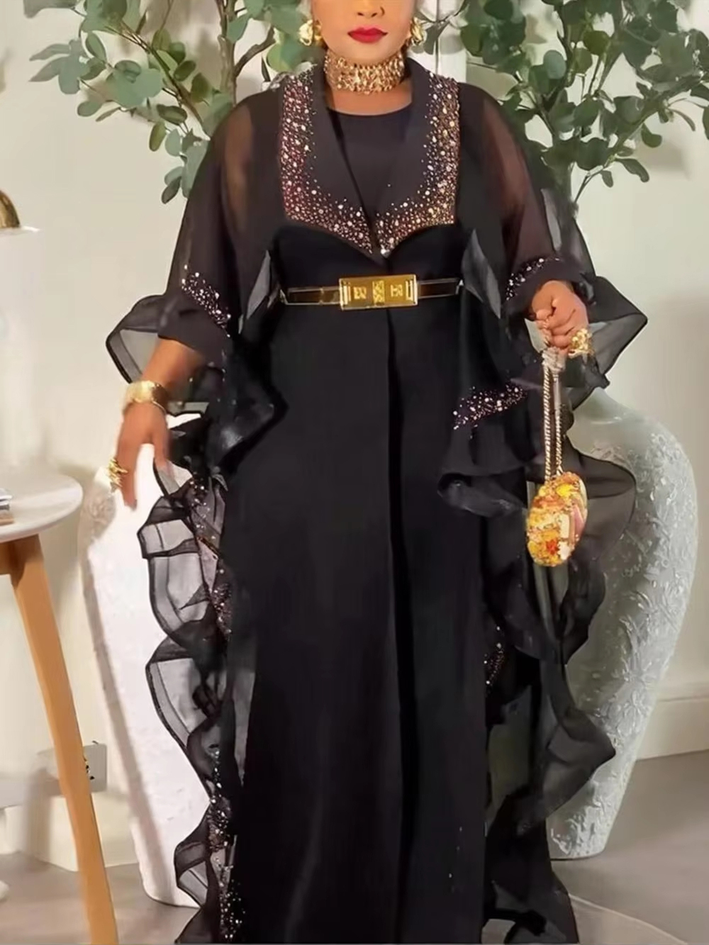 Robes traditionnelles pour femmes, ensemble de 2 pièces Dashiki africain turc, vêtements Kaftan Dubaï, Abayas musulmanes, robes de soirée pour mariage