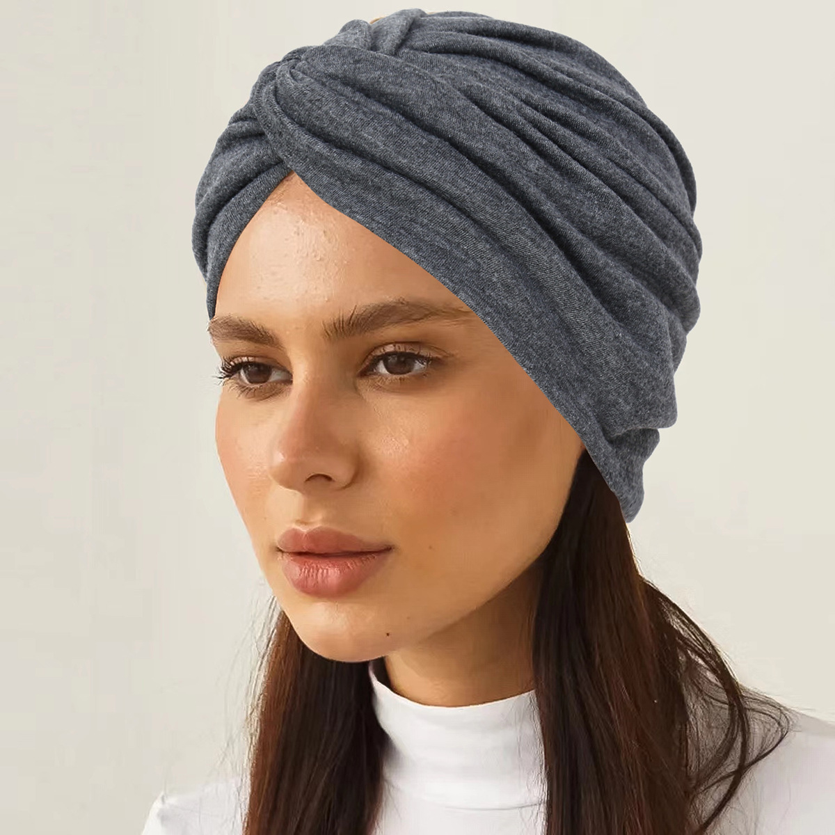 Nouveauté 2026 – Bonnets Hijab Musulmans Extensibles et Doux pour le Ramadan – Foulard Tendance pour Femme – Turban Uni pour Soins Capillaires