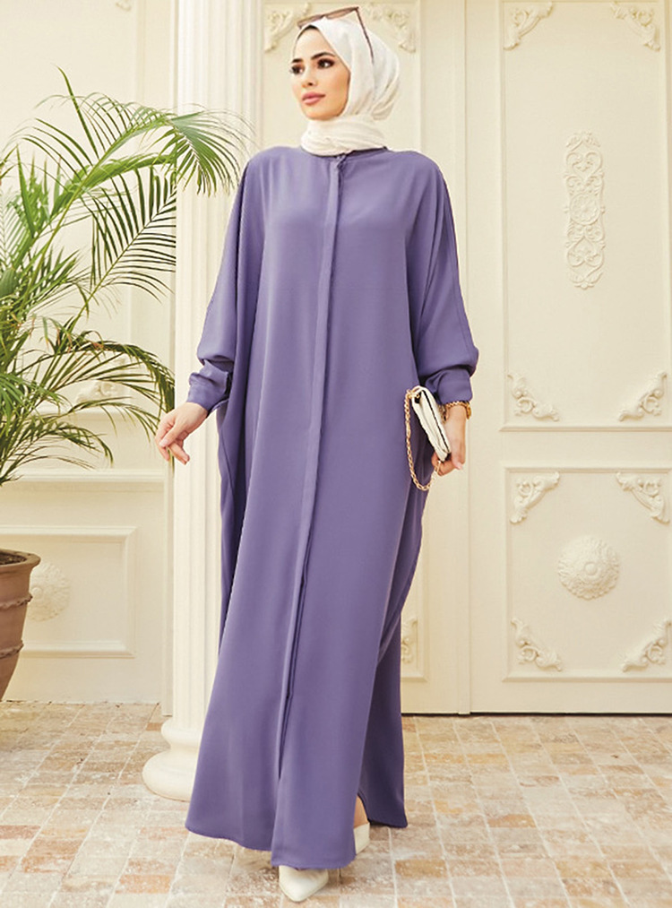 Abaya Robe mode musulmane Robe Abaya Ramadan dames à manches longues Robe islamique moyen-orient Abayas femmes vêtements sans Hijab