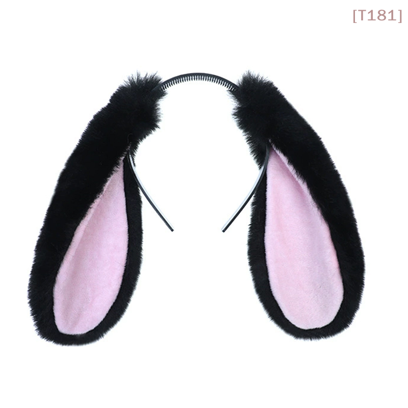 Serre-tête en peluche avec oreilles de lapin mignonnes, accessoire de coiffure pour costume de cosplay, pour adultes et fêtes