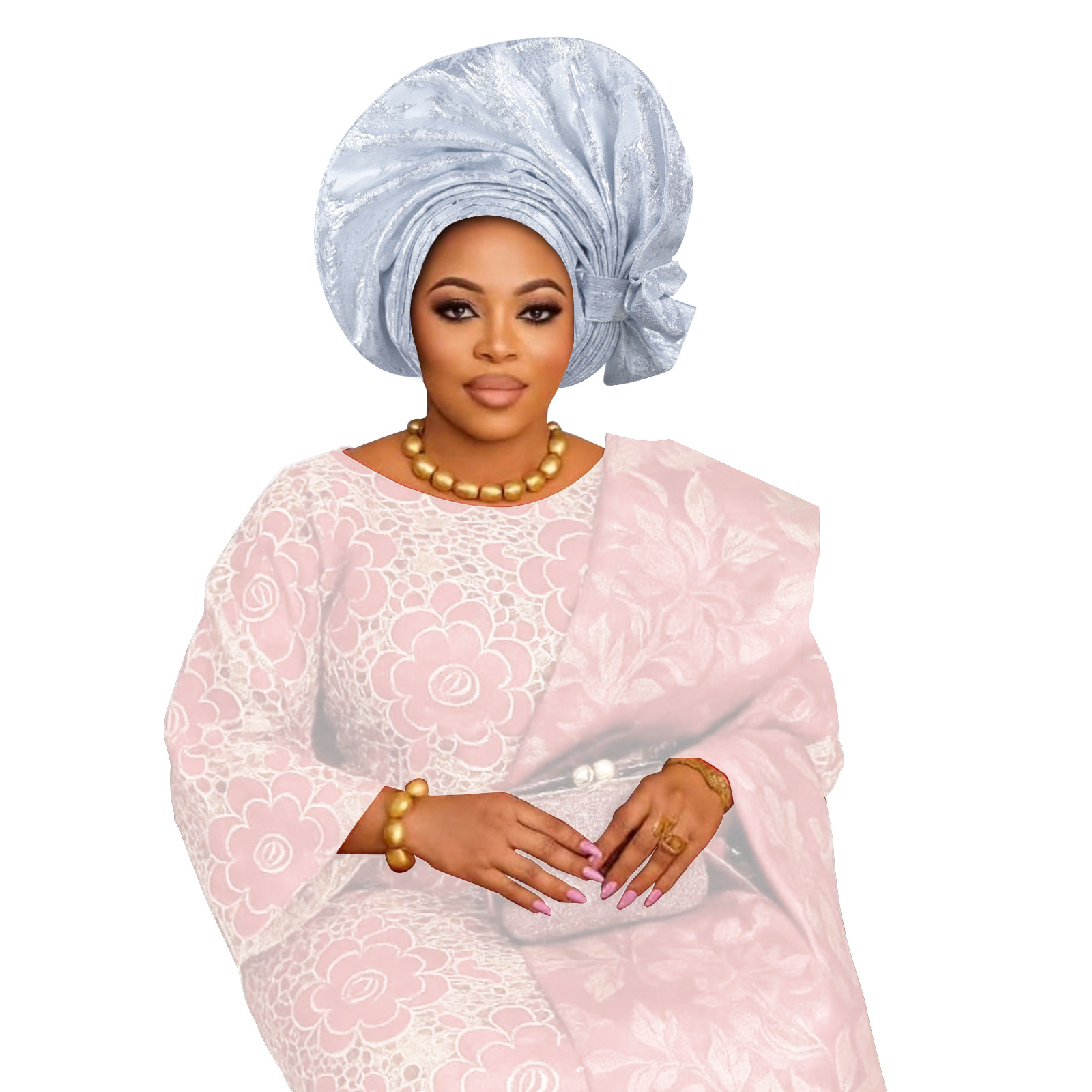 Turban Gele nigérian pour femme, chapeau Gele préformé, foulard Aso Oke, bonnet hijab musulman, couvre-chef pour mariage et fête