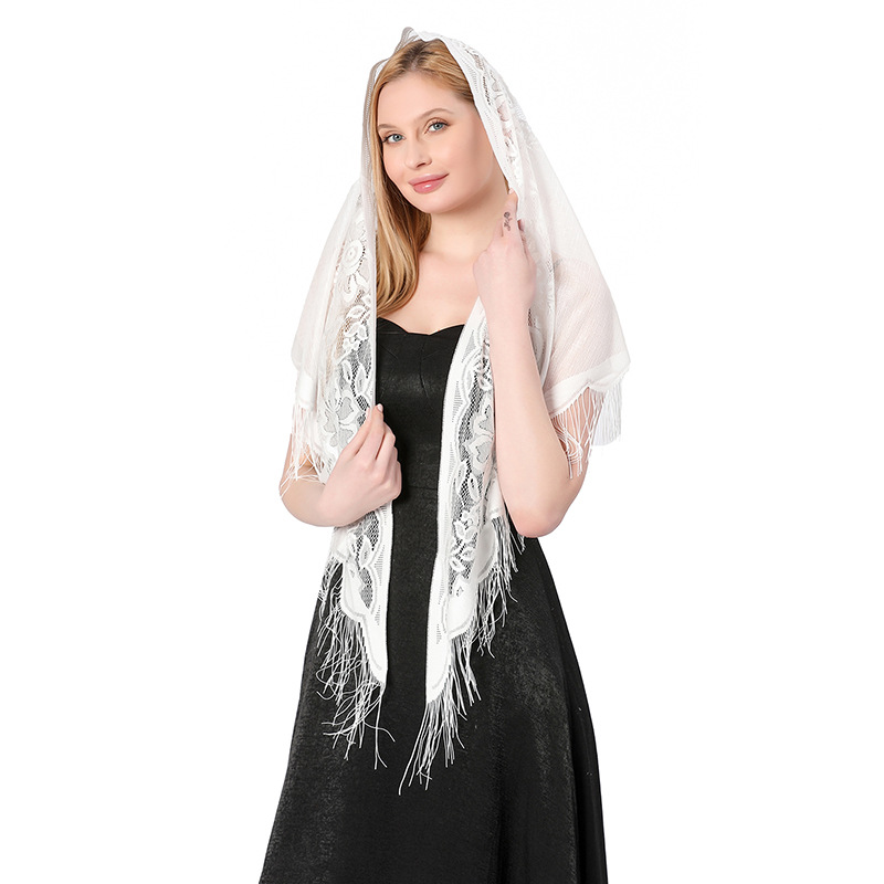 Châles et enveloppes en dentelle triangle pour robes de soirée, pompons, maille, fête de mariage