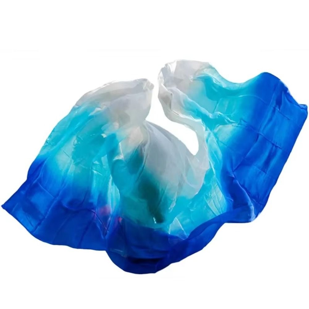 Accessoires de Costumes 100% soie voiles de danse du ventre dégradé de couleur 250cm x 120cm voile châles Texture légère châle de danse